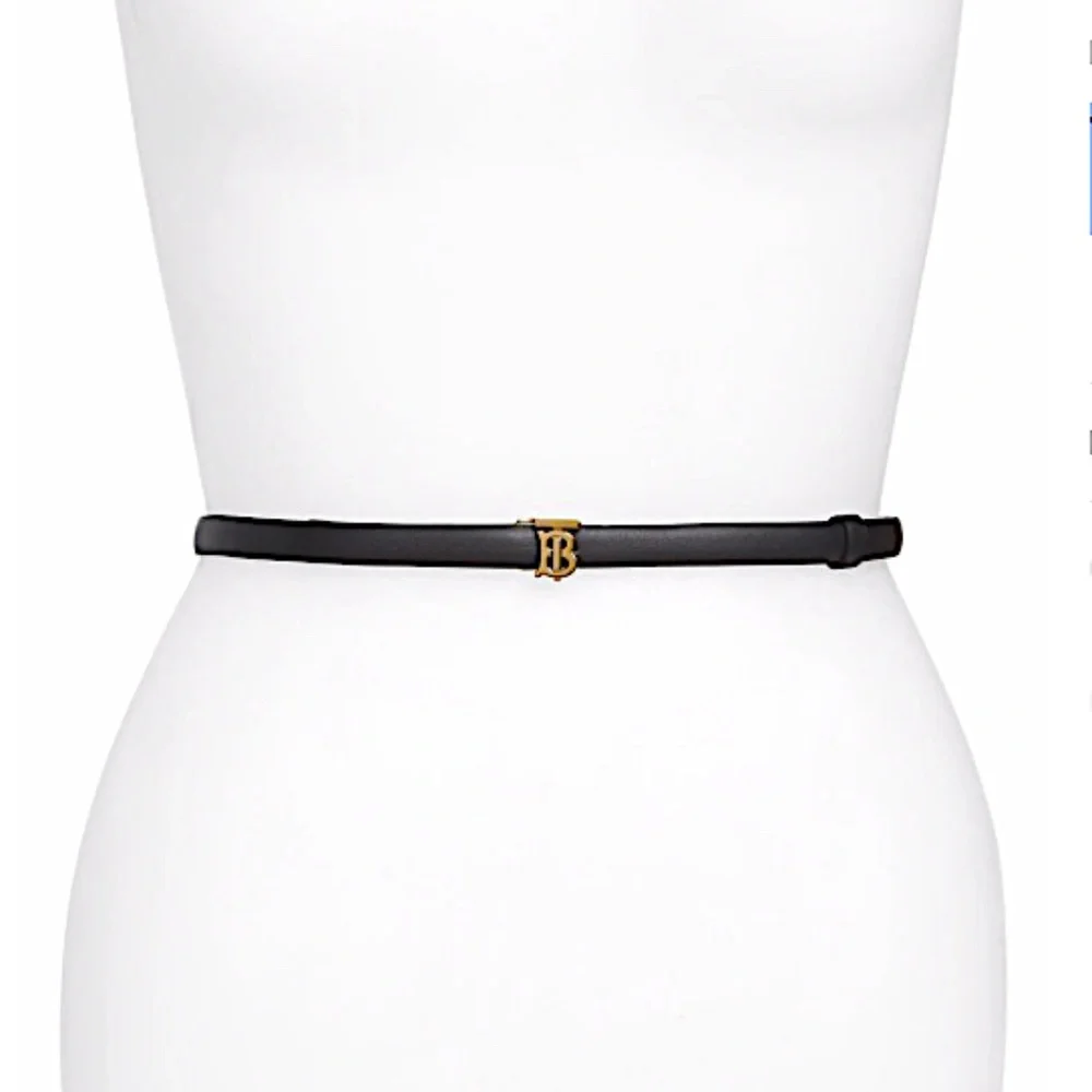 Monogram Motif Reversible Leather Belt Burberry - Picture 2 of 13